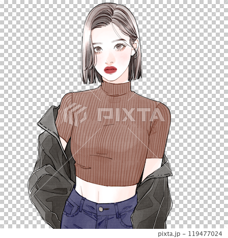 A cool looking woman 119477024
