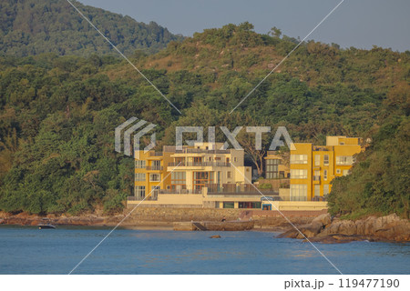 Oct 12 2024 Relaxing at Nga Kau Wan Beach in Hong Kong 119477190