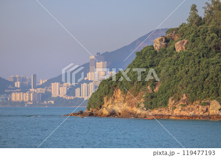 Oct 12 2024 Scenic Views of West Lamma Channel in Hong Kong 119477193