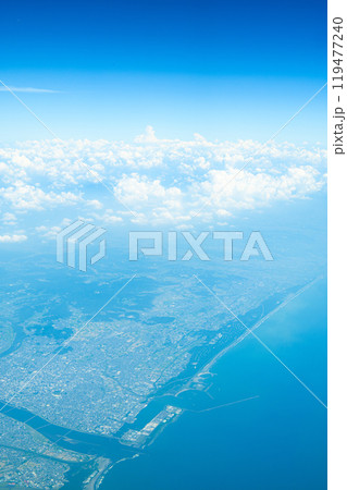 飛行機の窓からの景色 飛行機の窓からの景色 119477240