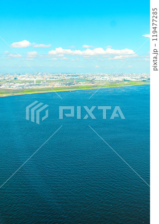 飛行機の窓からの景色 飛行機の窓からの景色 119477285