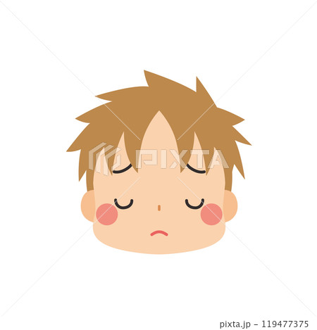 物思いにふける可愛い小さな男の子の絵文字イラスト アイコン 顔 表情 白背景 ベクター 物思いにふける可愛い小さな男の子の絵文字イラスト アイコン 顔 表情 白背景 ベクター 119477375