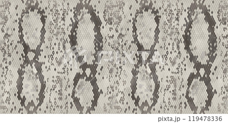 シームレス　ベクター　パイソン柄　2025巳年年賀状背景 119478336