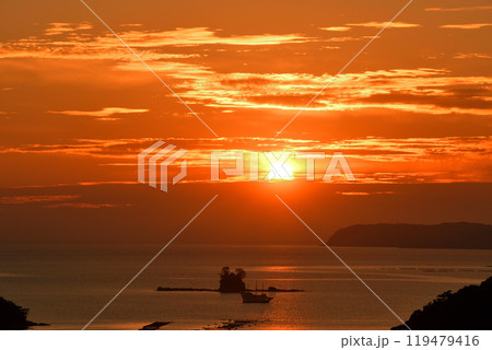九十九島の夕景 119479416