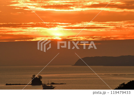 九十九島の夕景 119479433