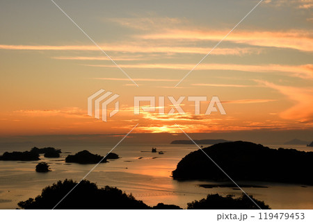 九十九島の夕景 119479453