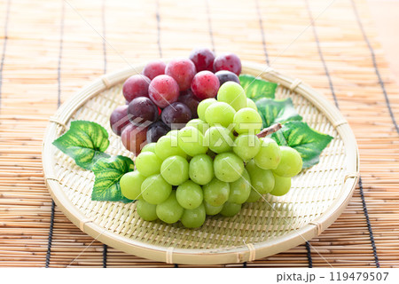 秋の味覚 シャインマスカットとピオーネ  119479507