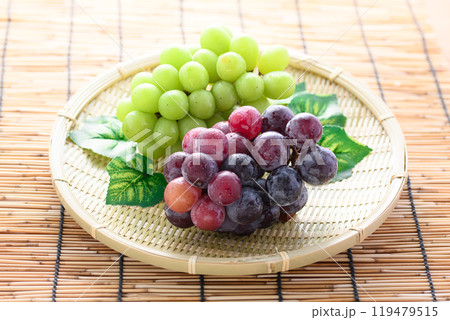 秋の味覚 シャインマスカットとピオーネ 秋の味覚 シャインマスカットとピオーネ 119479515