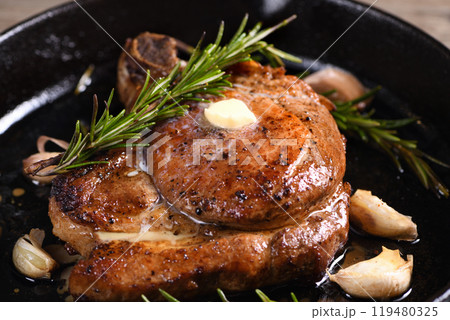 Fried Pork Bone Cutlet Fried Pork Bone Cutlet 119480325