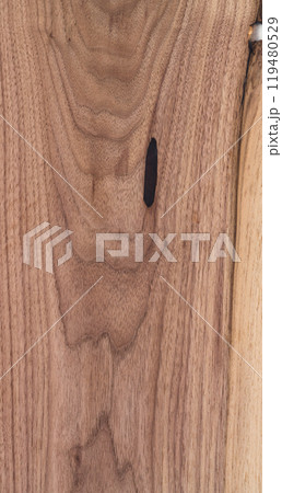 Texture of black walnut solid board untreated Texture of black walnut solid board untreated 119480529