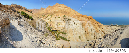Rocks Ein Gedi in Israel near Dead Sea Rocks Ein Gedi in Israel near Dead Sea 119480708
