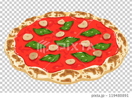 マリナーラ・ピザのイラスト マリナーラ・ピザのイラスト 119480891