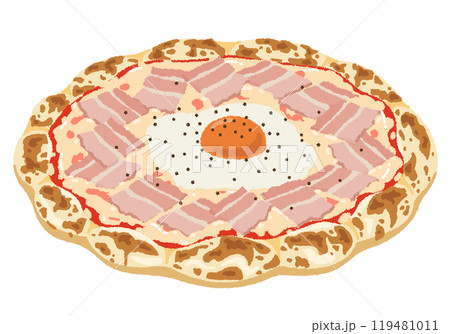 ビスマルク・ピザのイラスト ビスマルク・ピザのイラスト 119481011