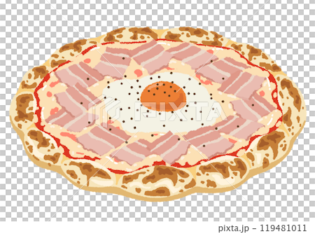 ビスマルク・ピザのイラスト ビスマルク・ピザのイラスト 119481011