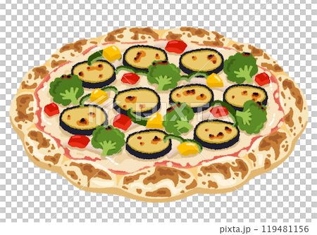 Ortolana Pizza illustration Ortolana Pizza illustration 119481156