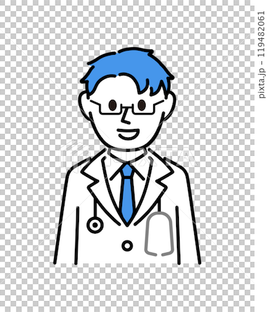 身穿白大褂的醫生正在解釋 身穿白大褂的醫生正在解釋 119482061