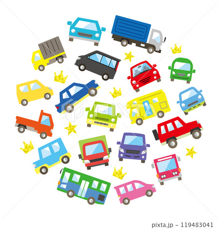 車と評価のサークルギャラリー(カラー大きいバージョン) 119483041