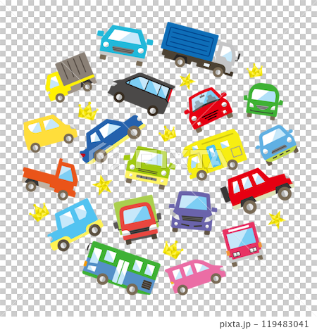 車と評価のサークルギャラリー(カラー大きいバージョン) 119483041