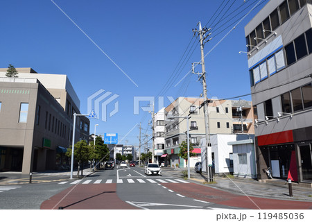浜松市浜名区 浜北駅前の街並み 119485036