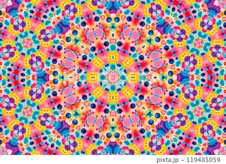 Abstract background with bright colorful concentric pattern 119485059