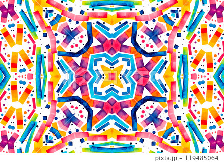 Bright colorful shapes on white background, abstract multicolor pattern Bright colorful shapes on white background, abstract multicolor pattern 119485064
