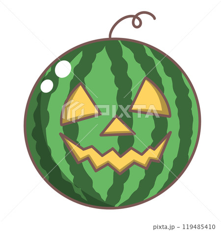 スイカのジャックオランタン 119485410