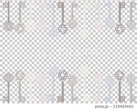 Antique Key Pastel Frame 119485602