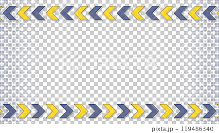 上下に矢じるしが流れるイラスト　白背景 119486340