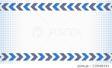 上下に矢じるしが流れるイラスト　白背景 119486341