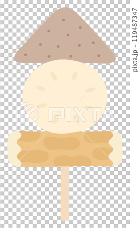 串にささったおでんのベクターイラスト 119487347
