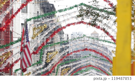 New York City Little Italy. Manhattan street building architecture. Italian American immigration. New York City Little Italy. Manhattan street building architecture. Italian American immigration. 119487853