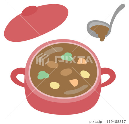 ビーフシチューのベクターイラスト02 ビーフシチューのベクターイラスト02 119488817