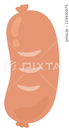 おでんの具のウィンナーのベクターイラスト 119490874