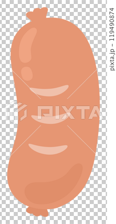 おでんの具のウィンナーのベクターイラスト 119490874
