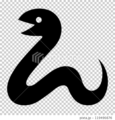 Snake silhouette illustration 119490876