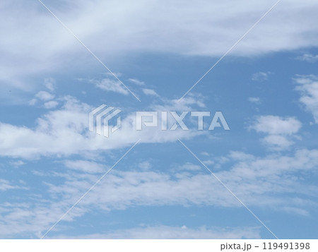 稲毛海浜公園の青い空と白い雲 稲毛海浜公園の青い空と白い雲 119491398