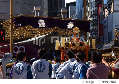 晴天の渋谷金王八幡宮例大祭 東京 晴天の渋谷金王八幡宮例大祭 東京 119491468
