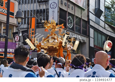 晴天の渋谷金王八幡宮例大祭 東京 晴天の渋谷金王八幡宮例大祭 東京 119491477