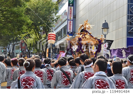 晴天の渋谷金王八幡宮例大祭 東京 晴天の渋谷金王八幡宮例大祭 東京 119491484