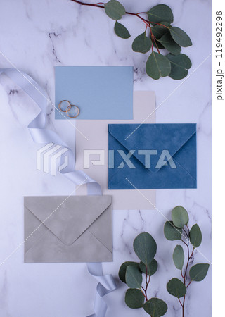 Wedding invitation card. Save the date concept 119492298