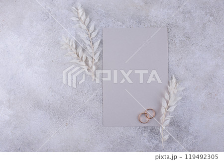 Wedding invitation card. Save the date concept Wedding invitation card. Save the date concept 119492305