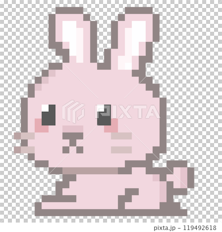干支のイメージ ドット絵 卯 うさぎのイラスト素材 [119492618] - PIXTA