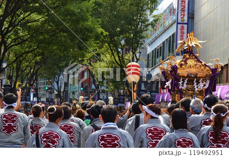 晴天の渋谷金王八幡宮例大祭 東京 晴天の渋谷金王八幡宮例大祭 東京 119492951