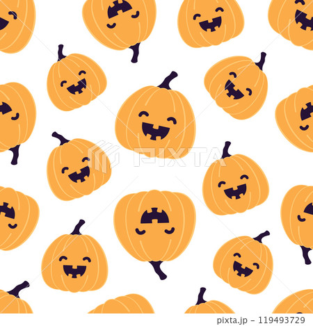 halloween happy pumpkin pattern halloween happy pumpkin pattern 119493729