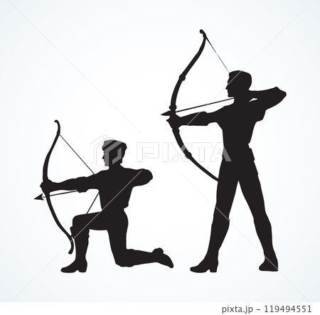Archer. Vector drawing 119494551
