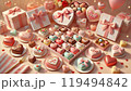 パステルカラーで彩るチョコレート 119494842