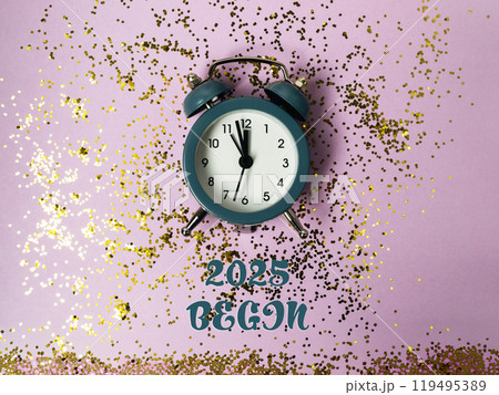 Clock with the number 2025 on it Clock with the number 2025 on it 119495389