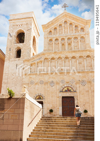 View of the Cathedral of Santa Maria in Cagliari 119495641