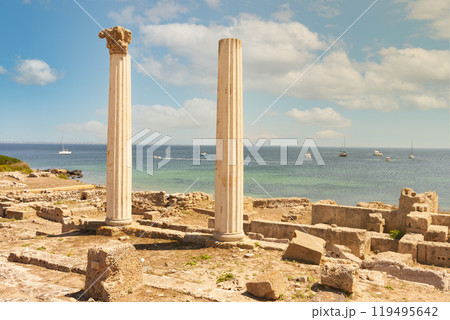 Columns in the Phoenician city of Tharros 119495642