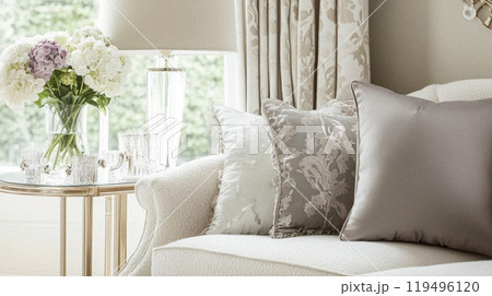 Modern glamour country house interior design and home decor, decoration accessories and furniture, English countryside style ideas 119496120